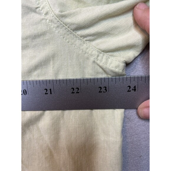 Columbia Sportswear Button Up Shirt Short Sleeve Mens Adult Large Yellow / Green - Picture 3 of 6